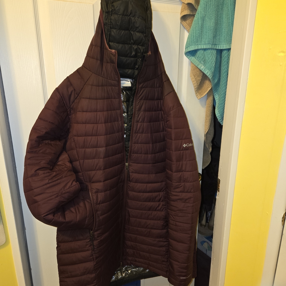 Columbia Burgundy Puffer Jacket